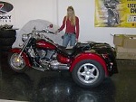 Three-wheel motorcycle shipping